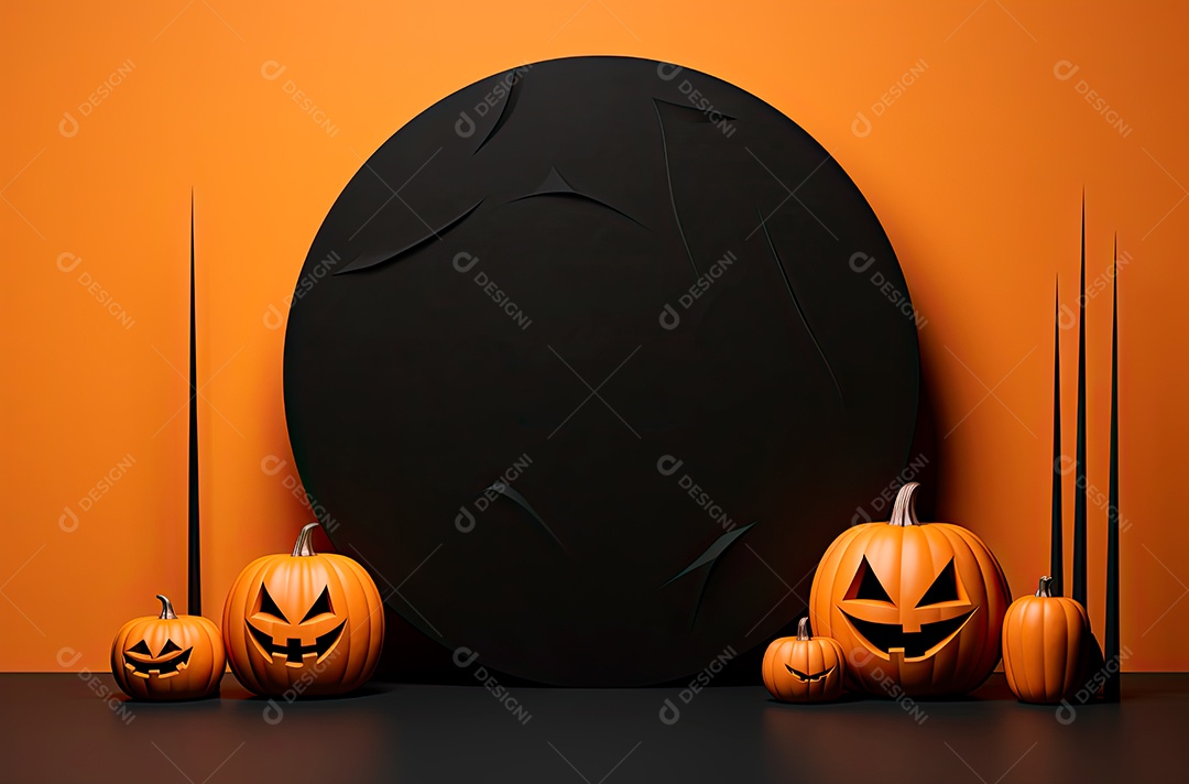 Imagem de fundo realista de halloween no estilo de fundos minimalistas