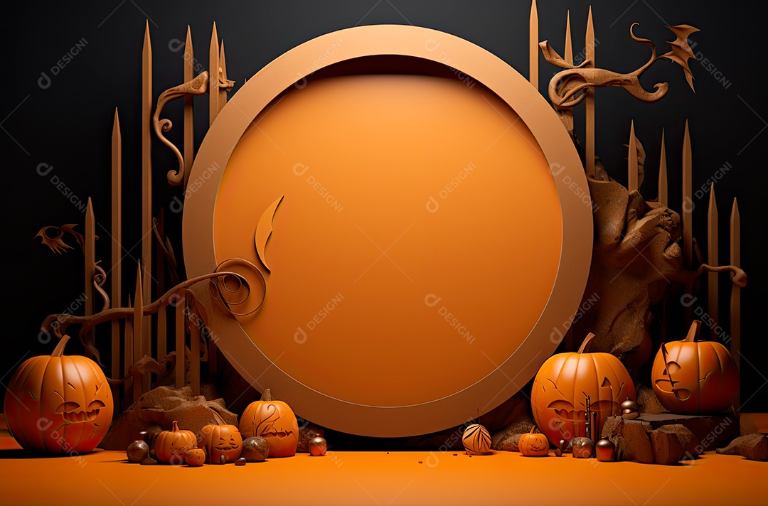 Imagem de fundo realista de halloween no estilo de fundos minimalistas