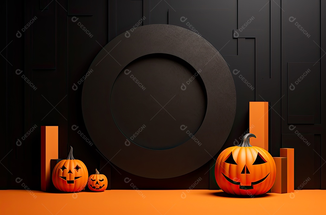 Imagem de fundo realista de halloween no estilo de fundos minimalistas