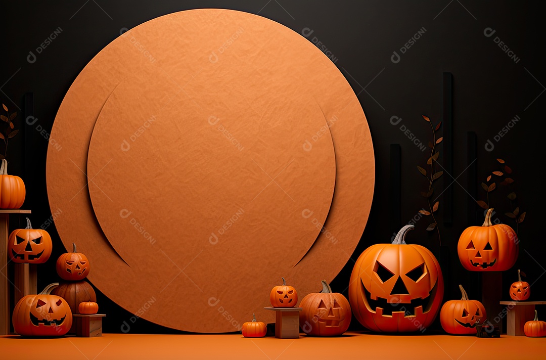 Imagem de fundo realista de halloween no estilo de fundos minimalistas