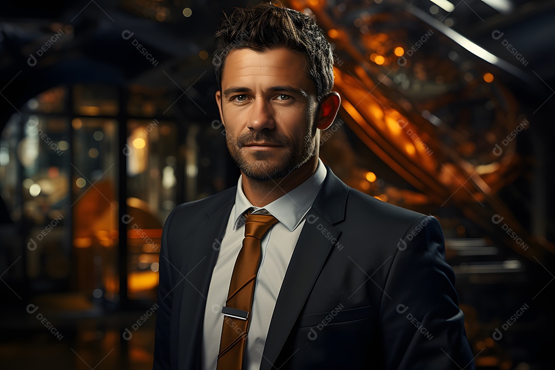 Homem professor sorridente