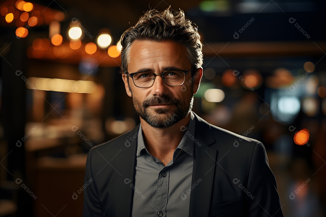 Homem professor trabalhando sorridente