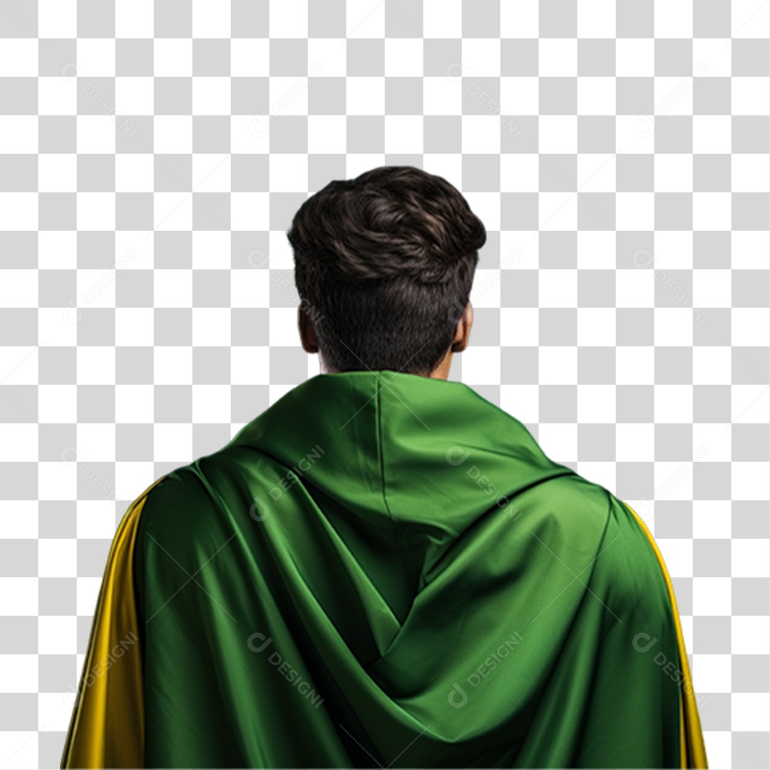 Homem com Bandeira do Brasil 7 de Setembro Dia da Independência do Brasil  PNG Transparente
