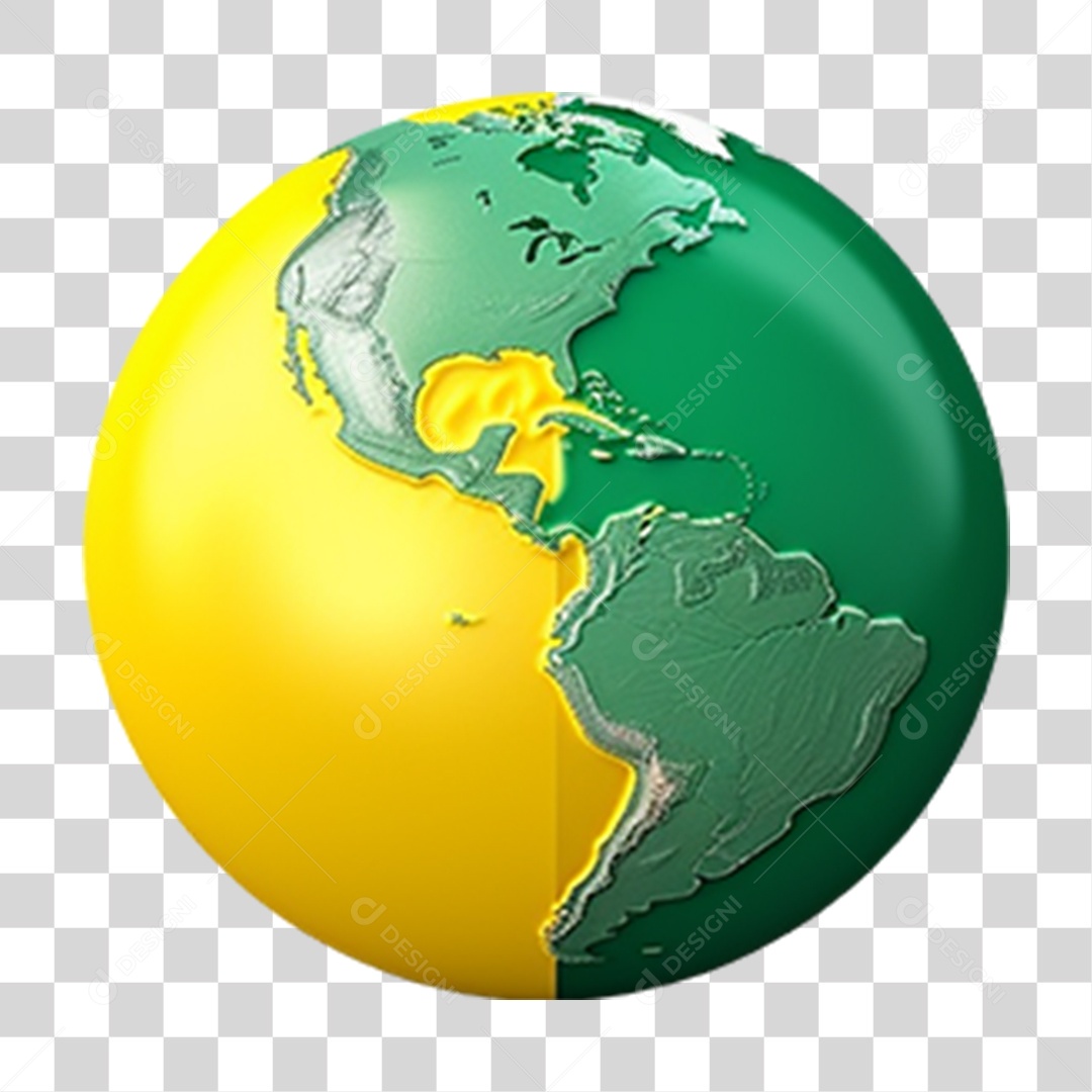 Planeta Verde e Amarelo 7 de Setembro Dia da Independência do Brasil  PNG Transparente