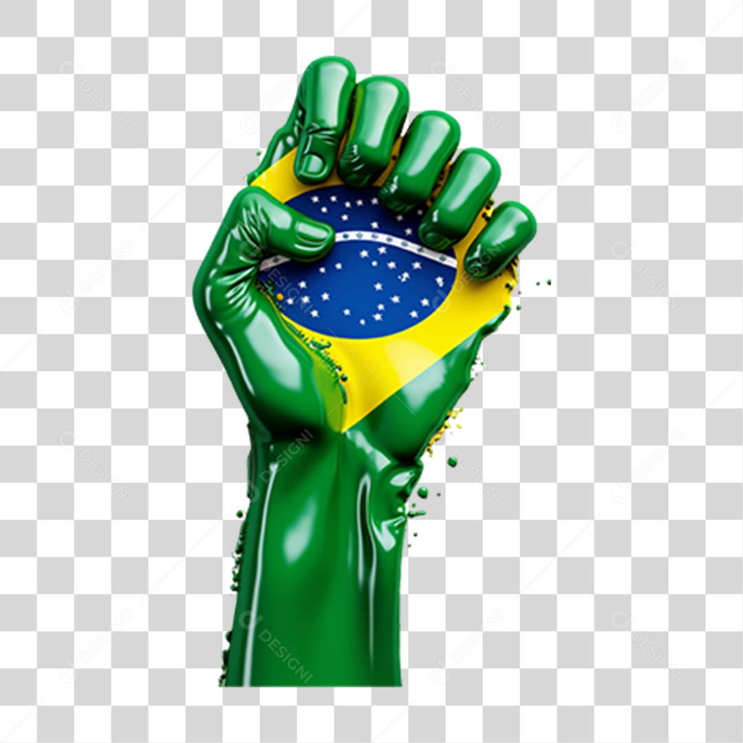 Punho 7 de Setembro Dia da Independência do Brasil  PNG Transparente