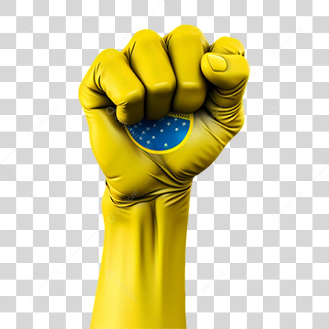 Punho Amarelo 7 de Setembro Dia da Independência do Brasil  PNG Transparente