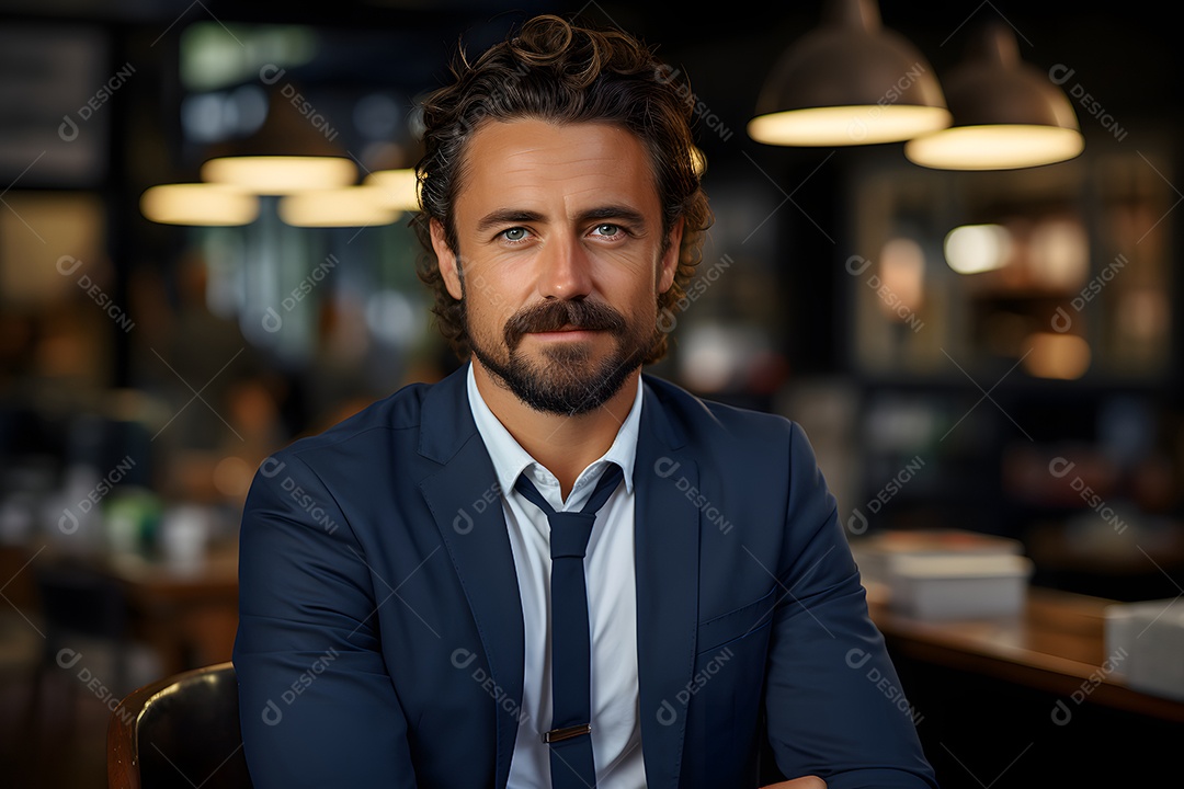 Homem professor sorridente