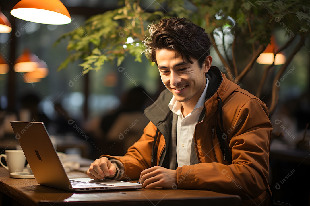 Homem professor sorridente