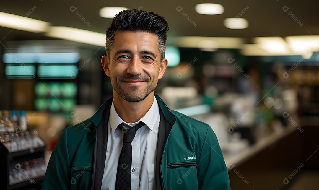 Homem professor sorridente