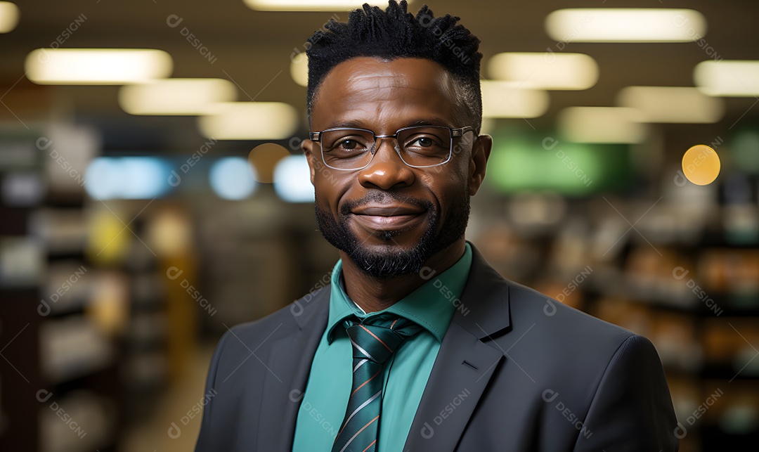 Homem professor sorridente