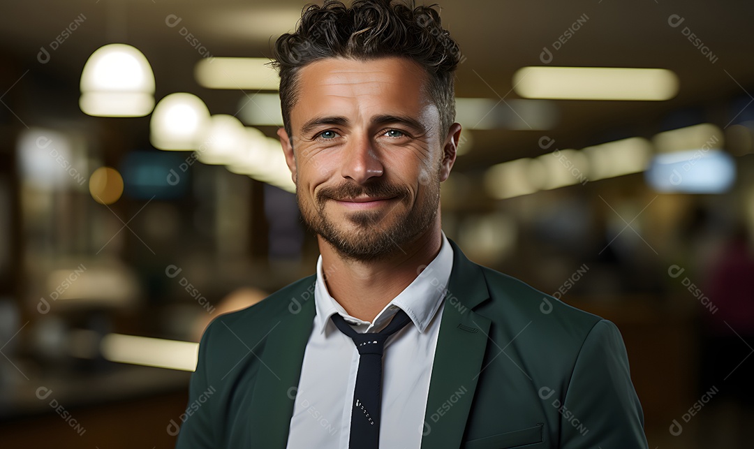 Homem professor sorridente