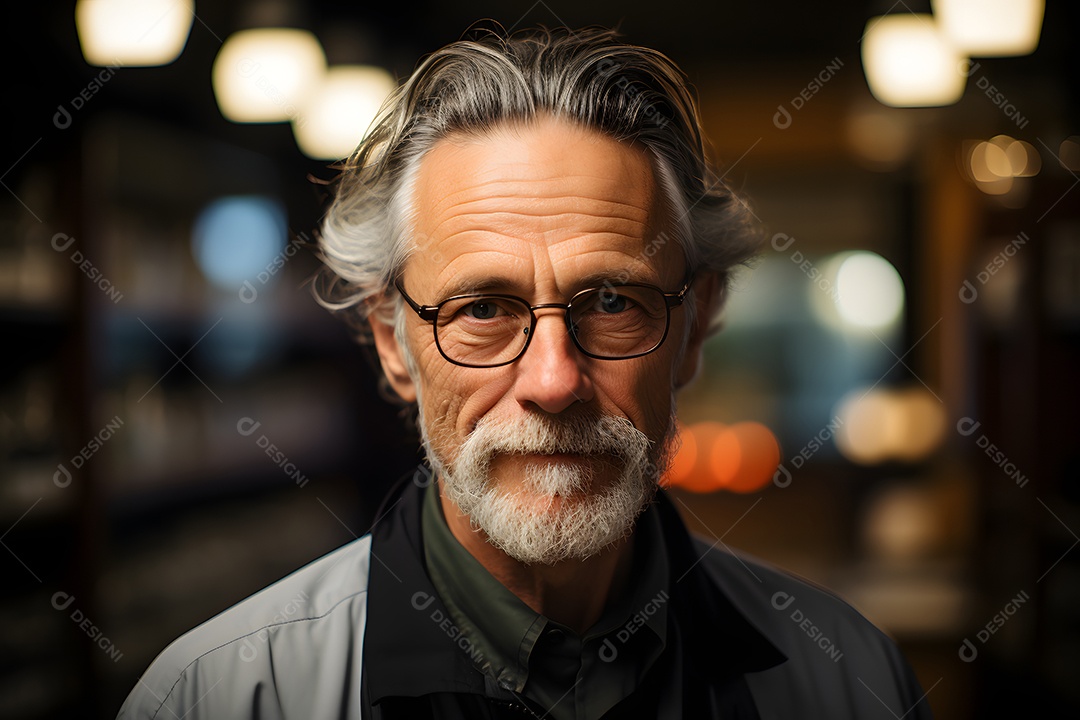 Homem professor sorridente