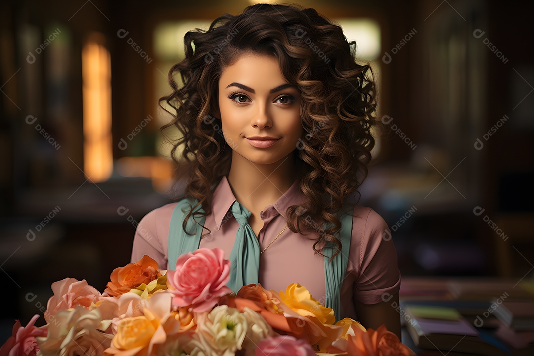 Mulher professora sorridente