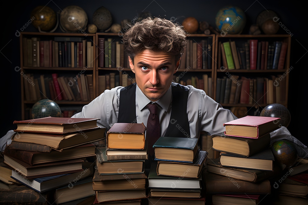 Homem professor sorridente