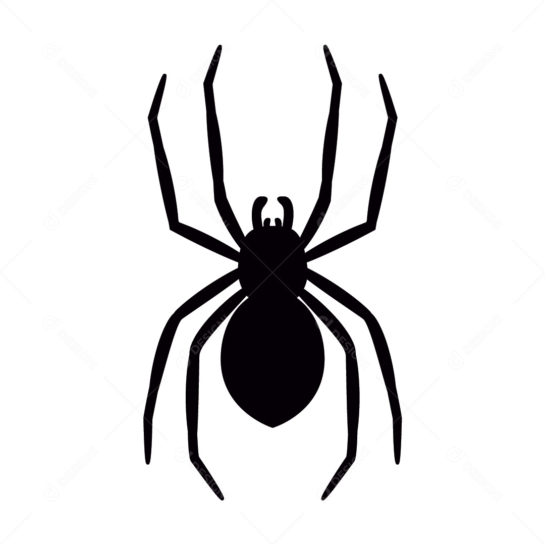 Ilustração de Aranha Halloween Vetor EPS