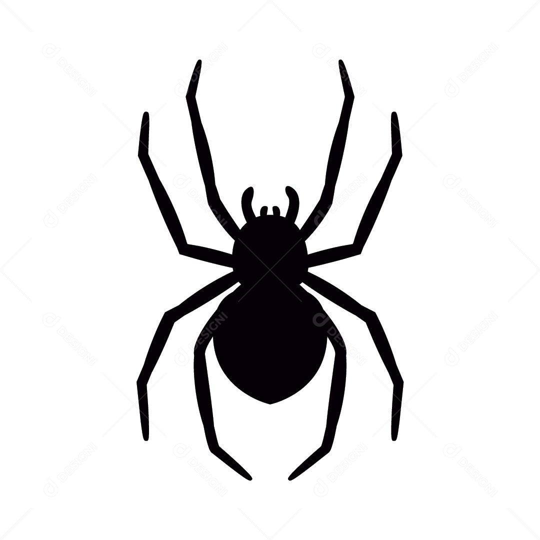 Ilustração de Aranha Halloween Vetor EPS