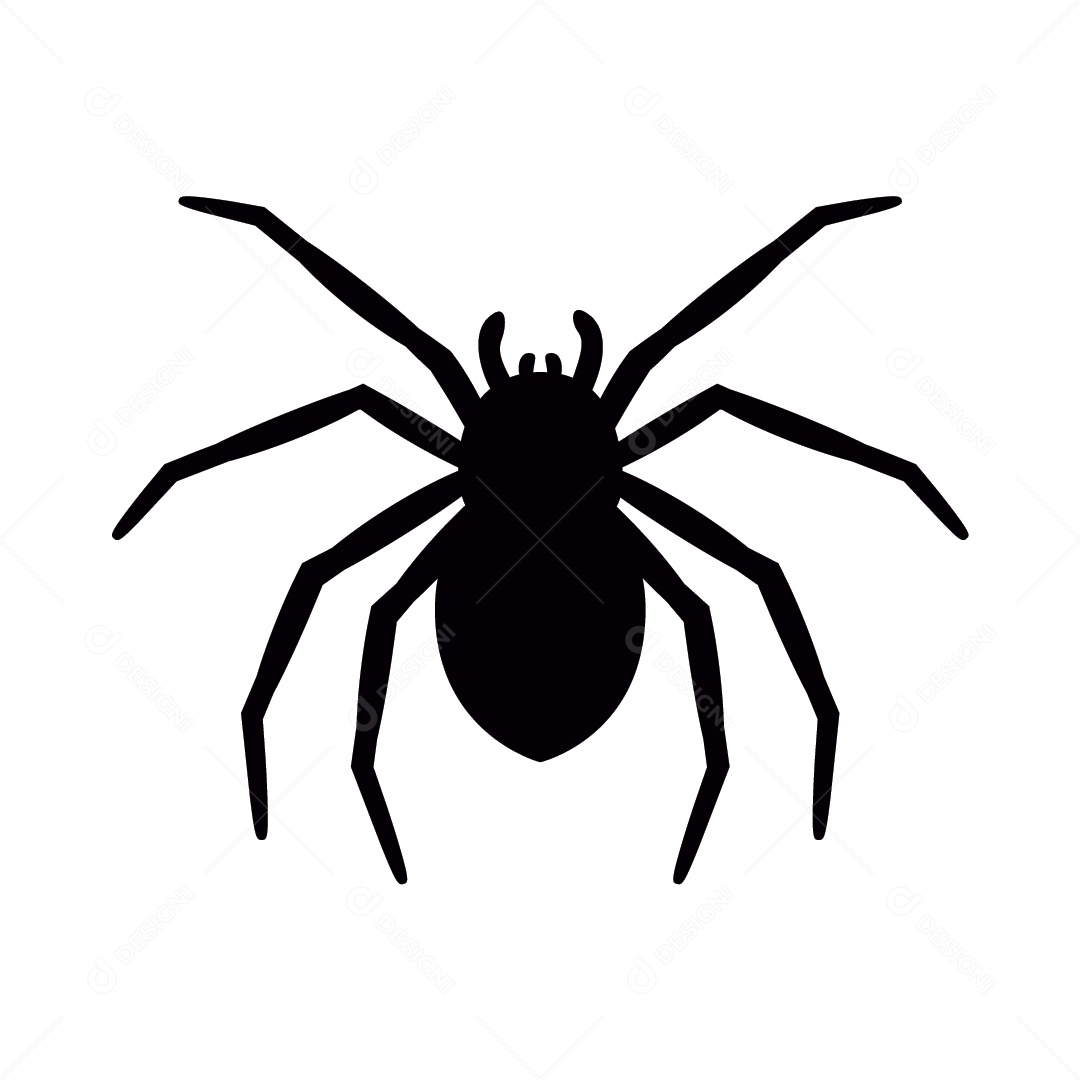 Ilustração de Aranha Halloween Vetor EPS