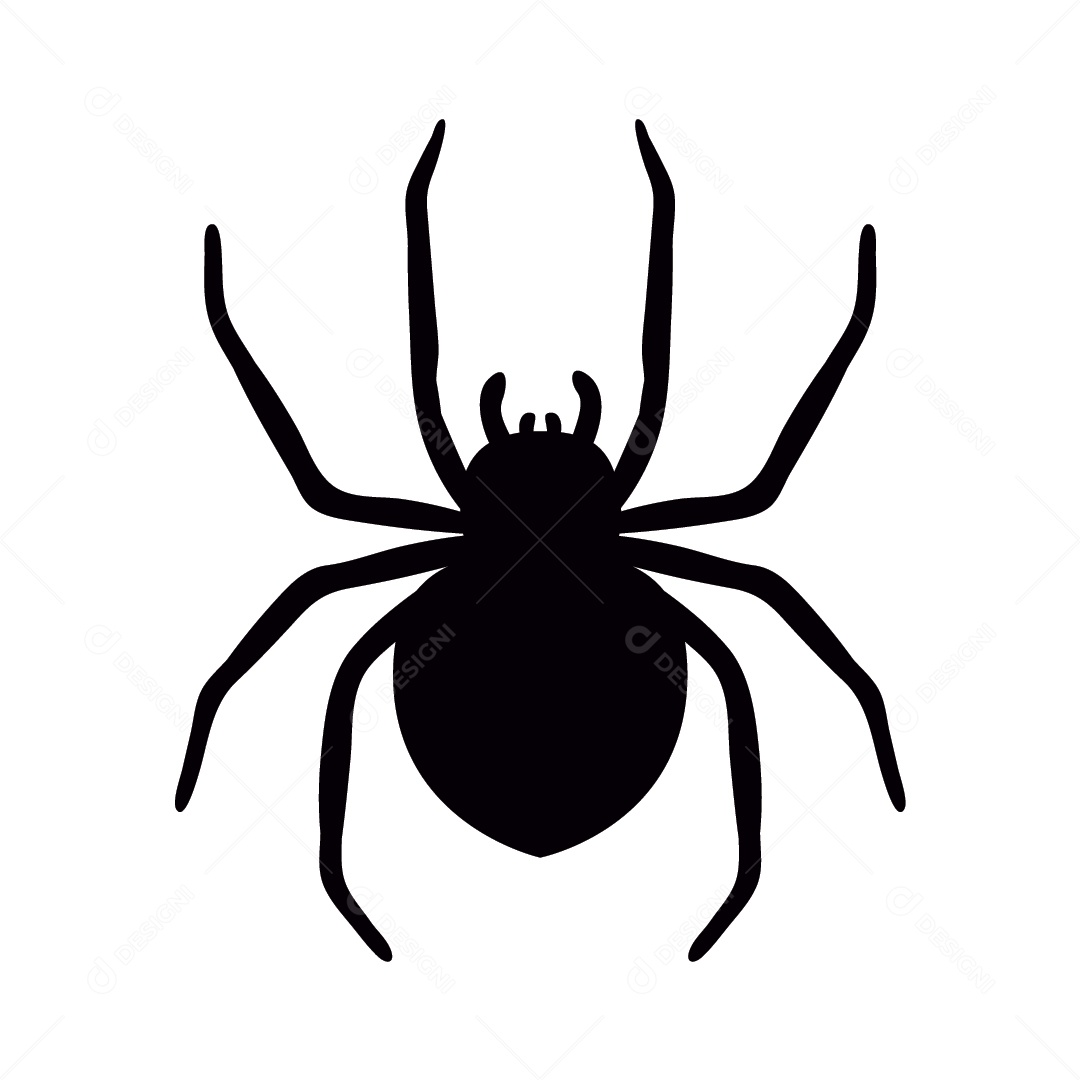 Ilustração de Aranha Halloween Vetor EPS