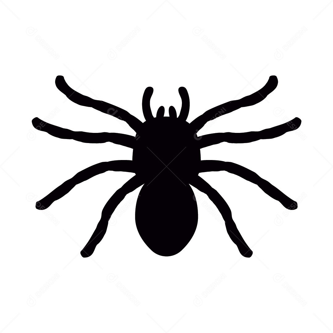 Ilustração de Aranha Halloween Vetor EPS