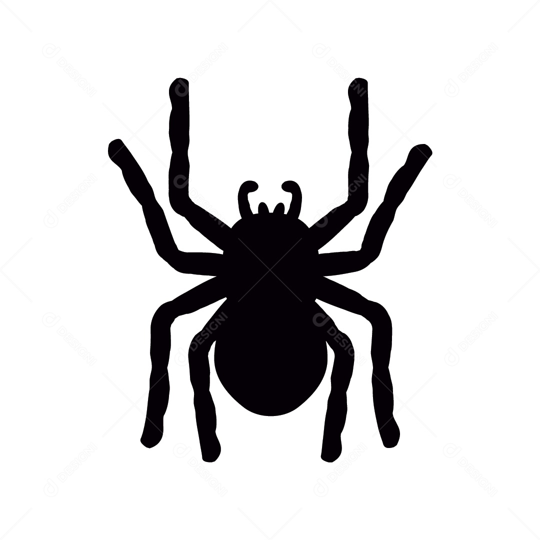 Ilustração de Aranha Halloween Vetor EPS