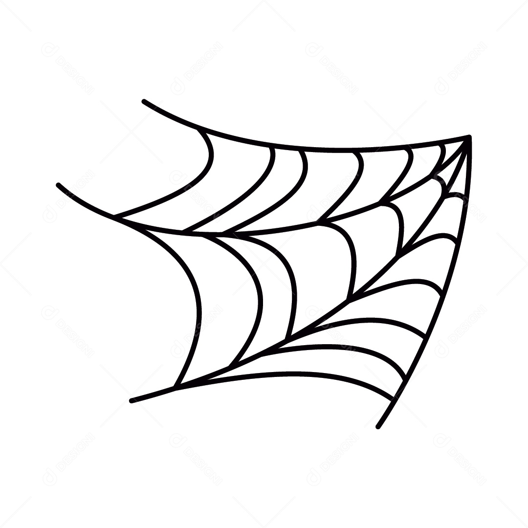 Telha de Aranha Ilustração Halloween Vetor EPS