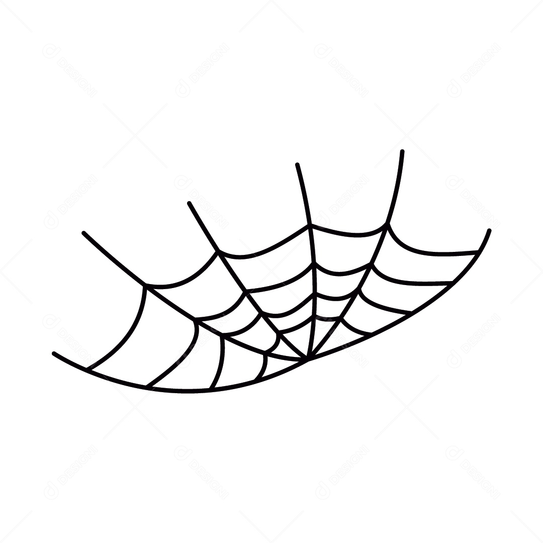 Telha de Aranha Ilustração Halloween Vetor EPS