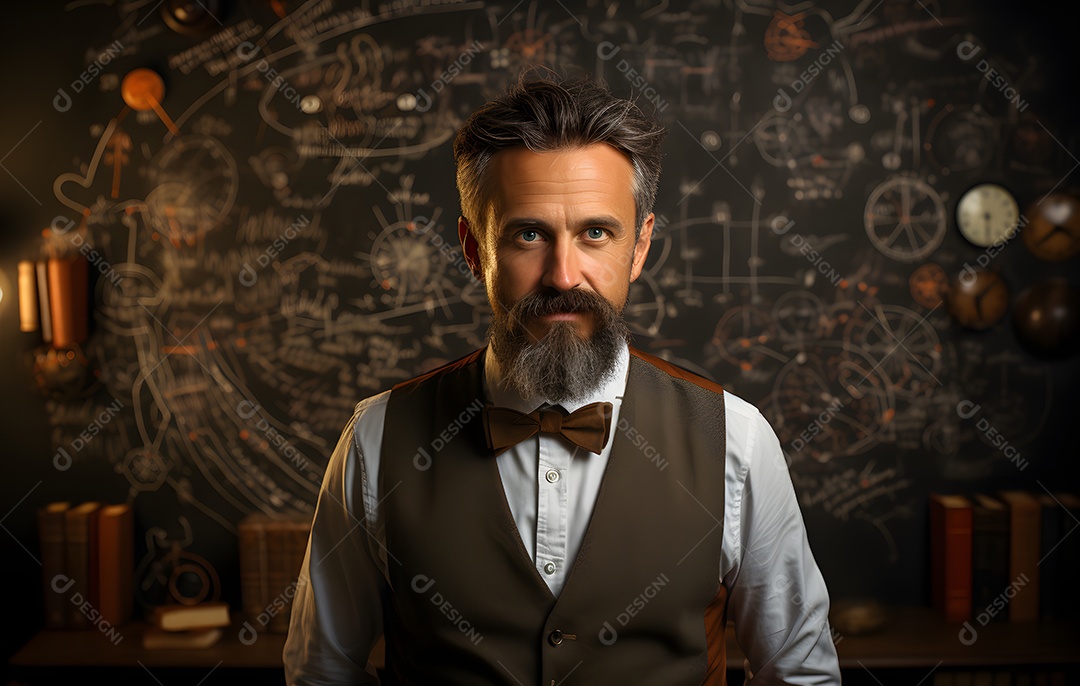 Homem professor sorridente