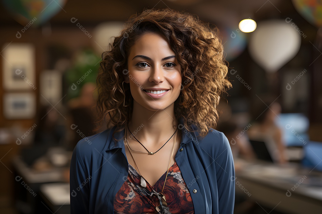 Mulher professora sorridente