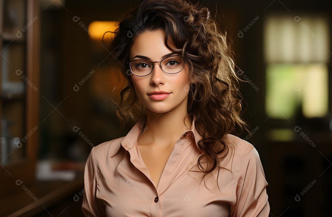 Mulher professora sorridente