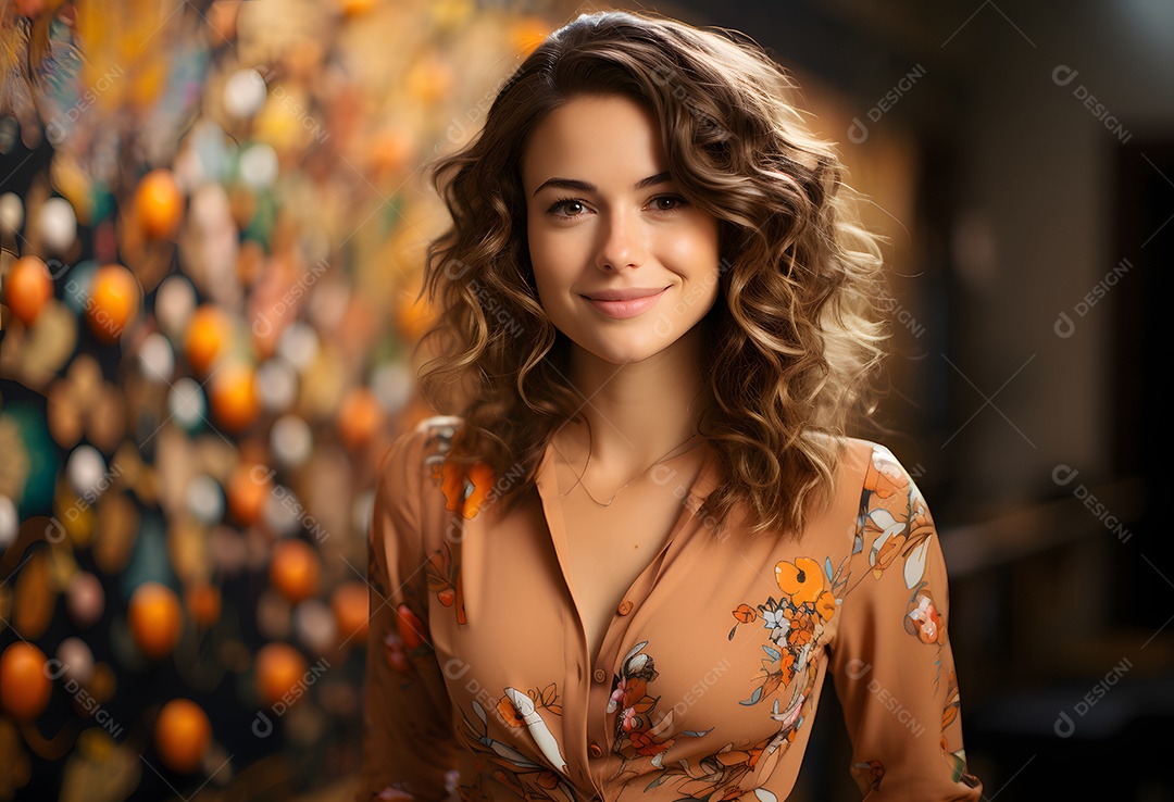 Mulher professora sorridente