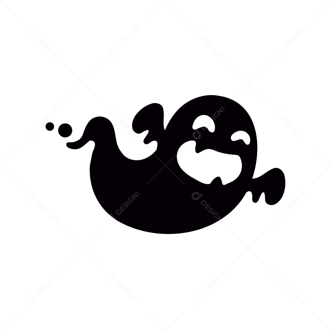 Fantasma de Halloween Ilustração Vetor EPS