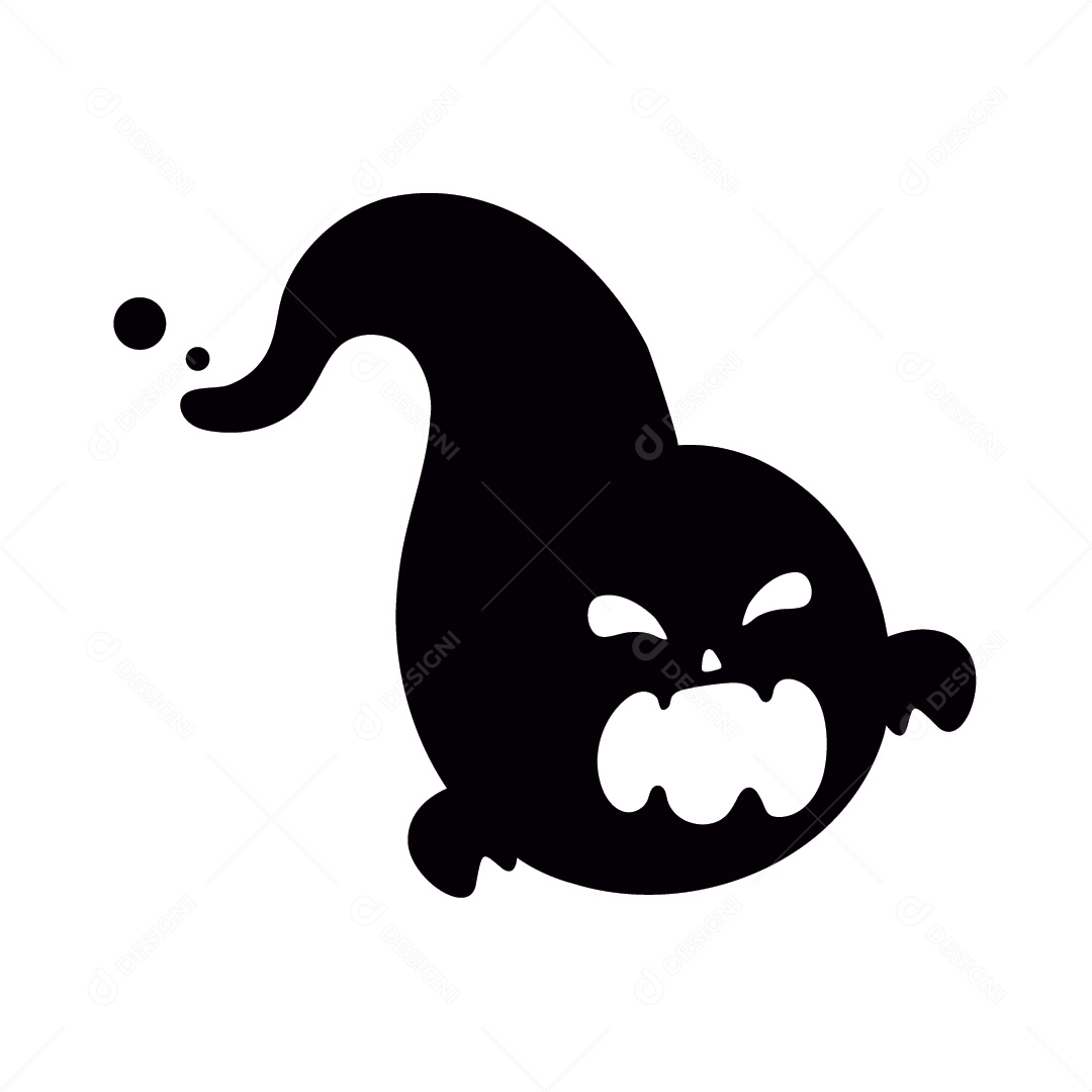 Fantasma de Halloween Ilustração Vetor EPS