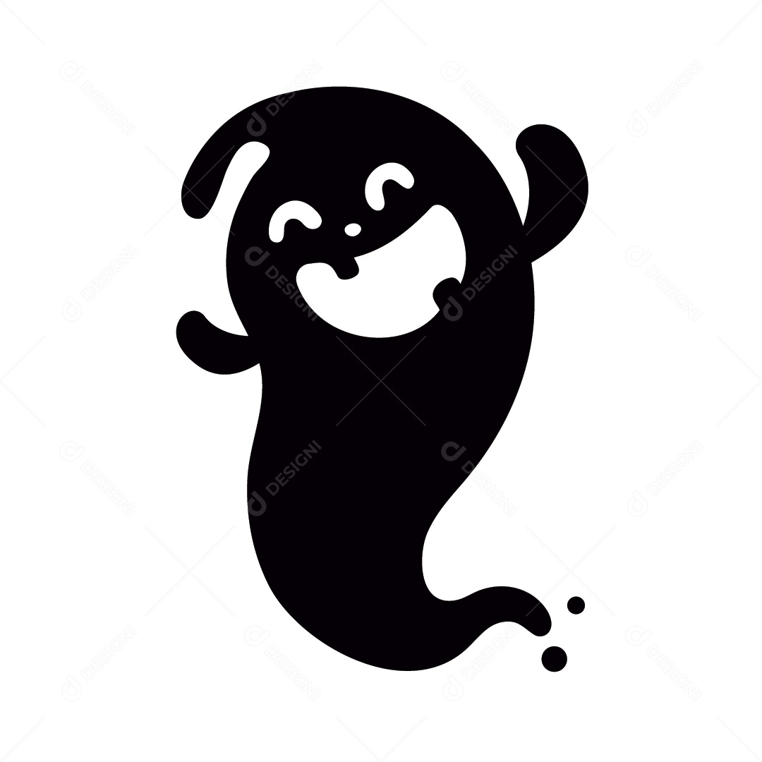 Fantasma de Halloween Ilustração Vetor EPS