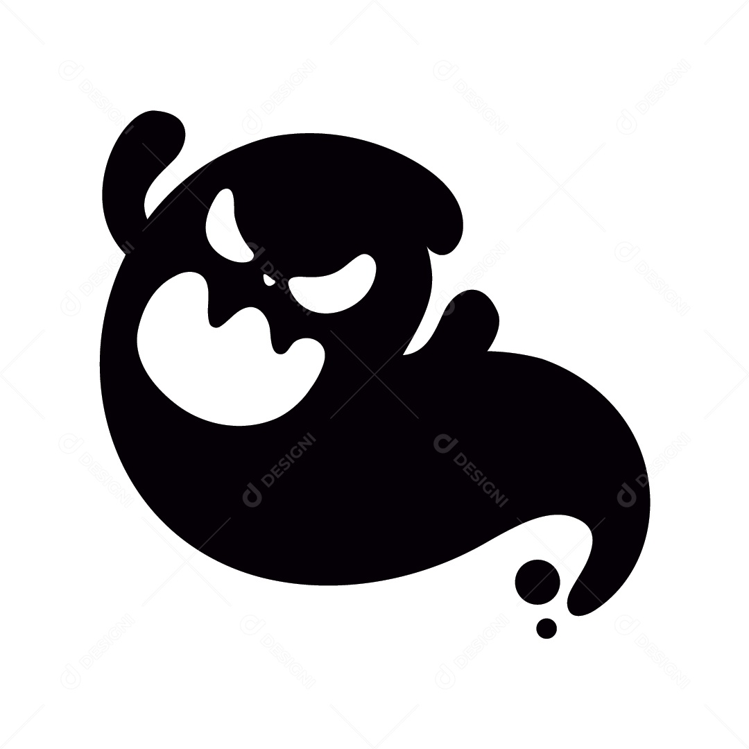 Fantasma de Halloween Ilustração Vetor EPS