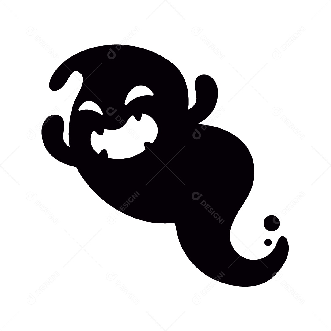 Fantasma de Halloween Ilustração Vetor EPS