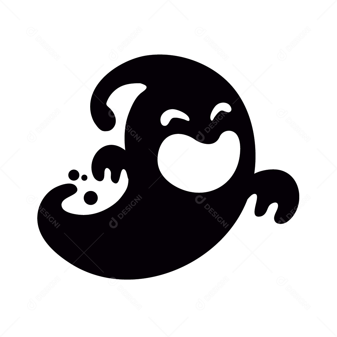 Fantasma de Halloween Ilustração Vetor EPS