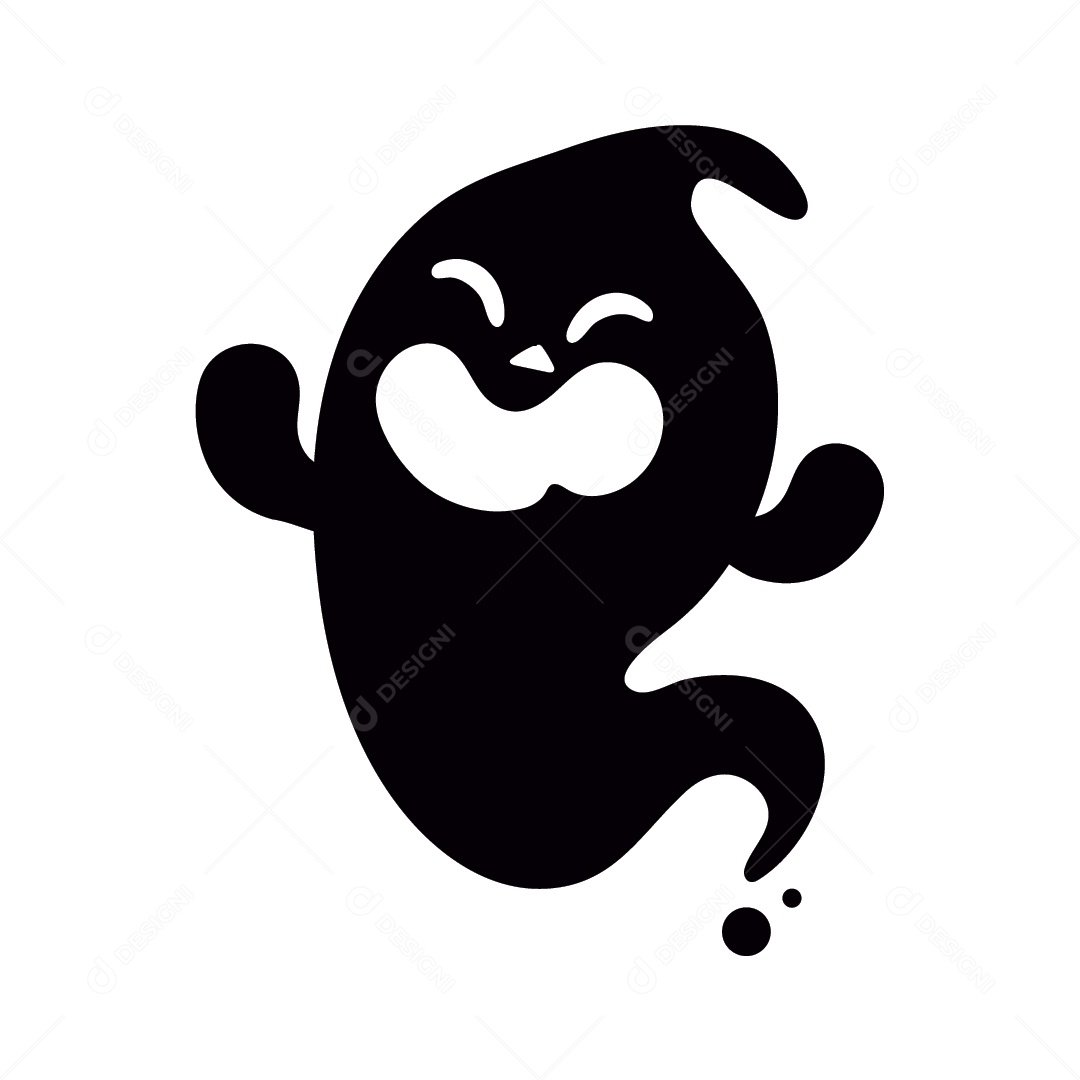 Fantasma de Halloween Ilustração Vetor EPS