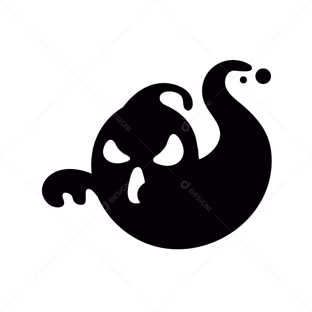 Fantasma de Halloween Ilustração Vetor EPS