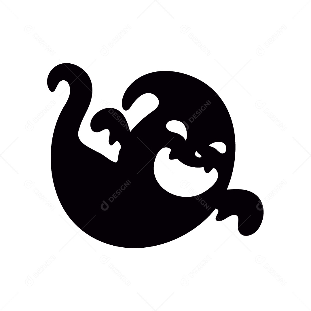 Fantasma de Halloween Ilustração Vetor EPS