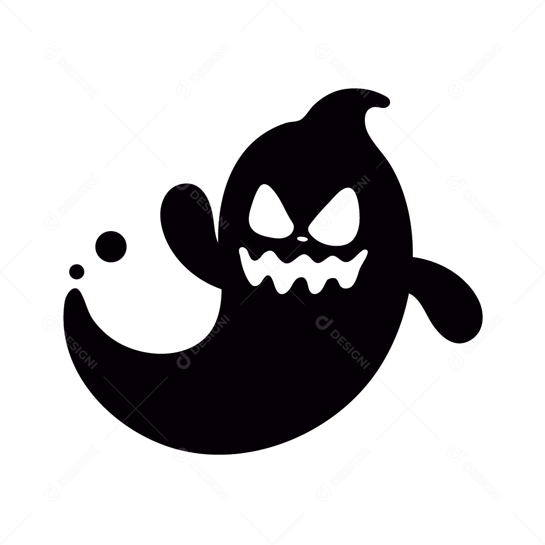Fantasma de Halloween Ilustração Vetor EPS