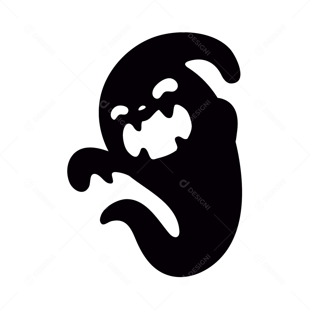 Fantasma de Halloween Ilustração Vetor EPS