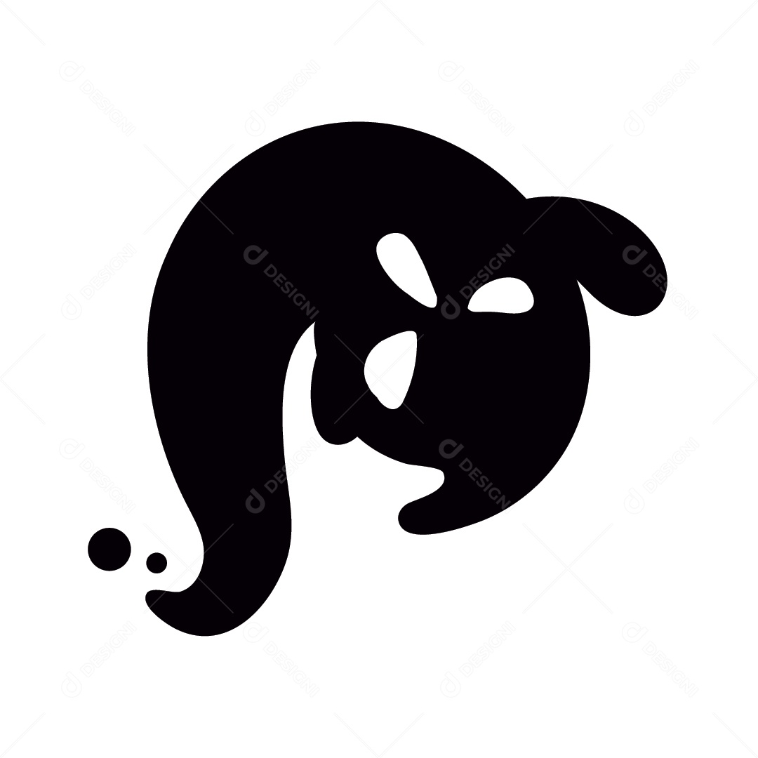 Fantasma de Halloween Ilustração Vetor EPS