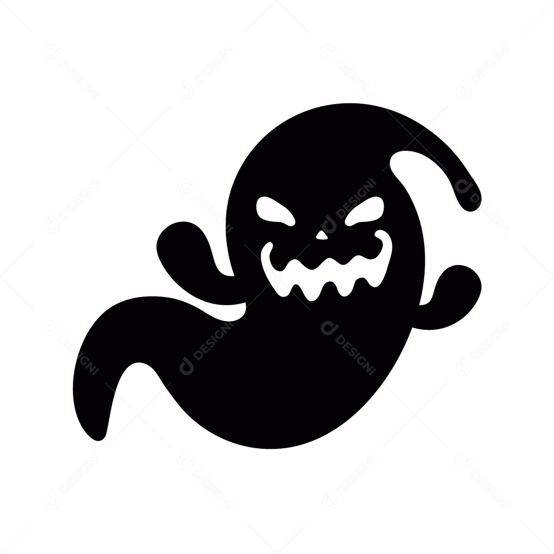 Fantasma de Halloween Ilustração Vetor EPS