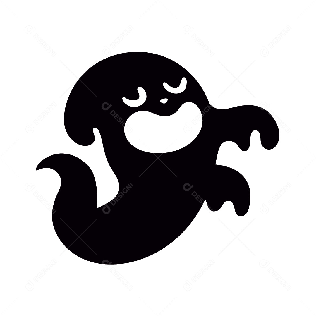 Fantasma de Halloween Ilustração Vetor EPS