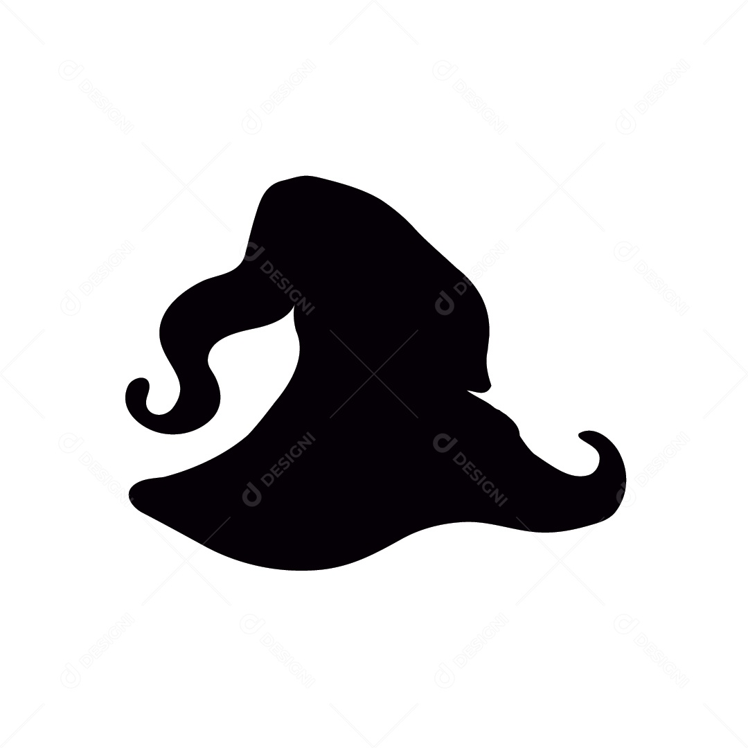 Chapéu de Bruxa Ilustração Vetor EPS