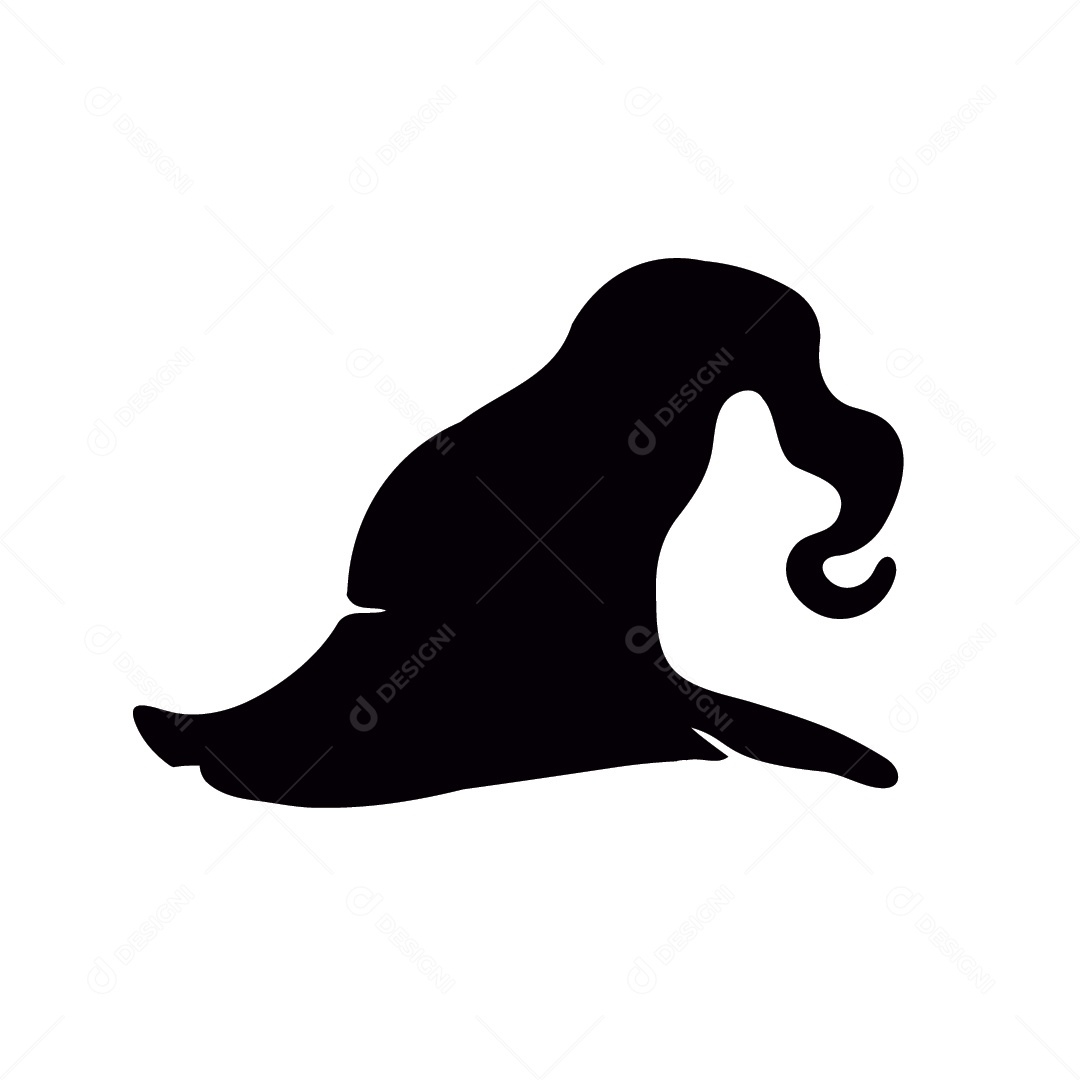 Chapéu de Bruxa Ilustração Vetor EPS