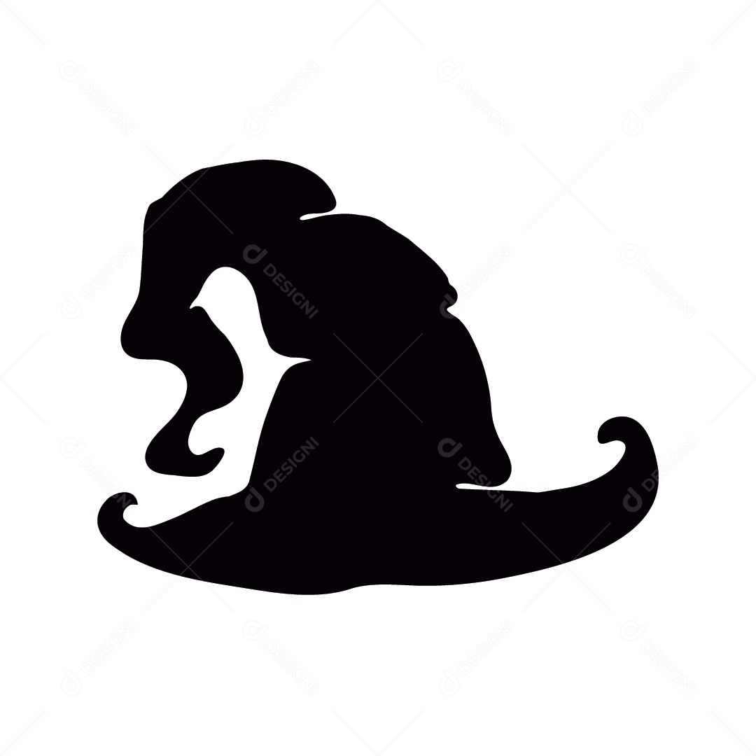 Chapéu de Bruxa Ilustração Vetor EPS
