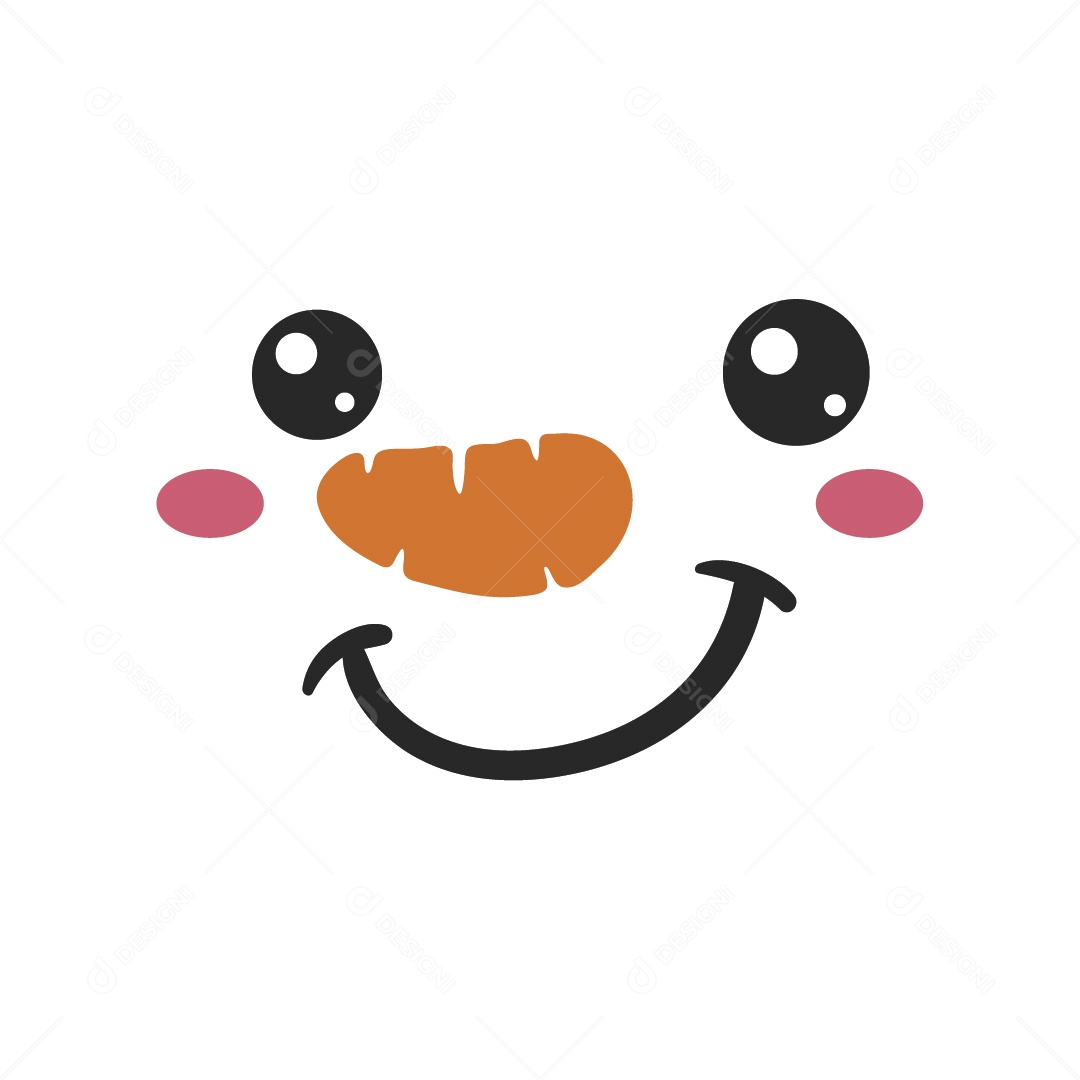 Boneco de Neve para Halloween do Dia das Bruxas Vetor EPS