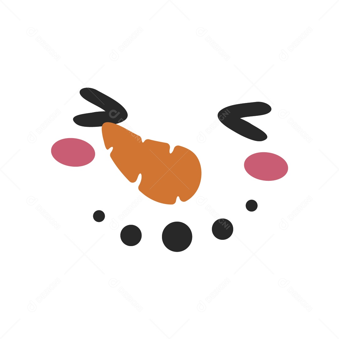 Boneco de Neve para Halloween do Dia das Bruxas Vetor EPS