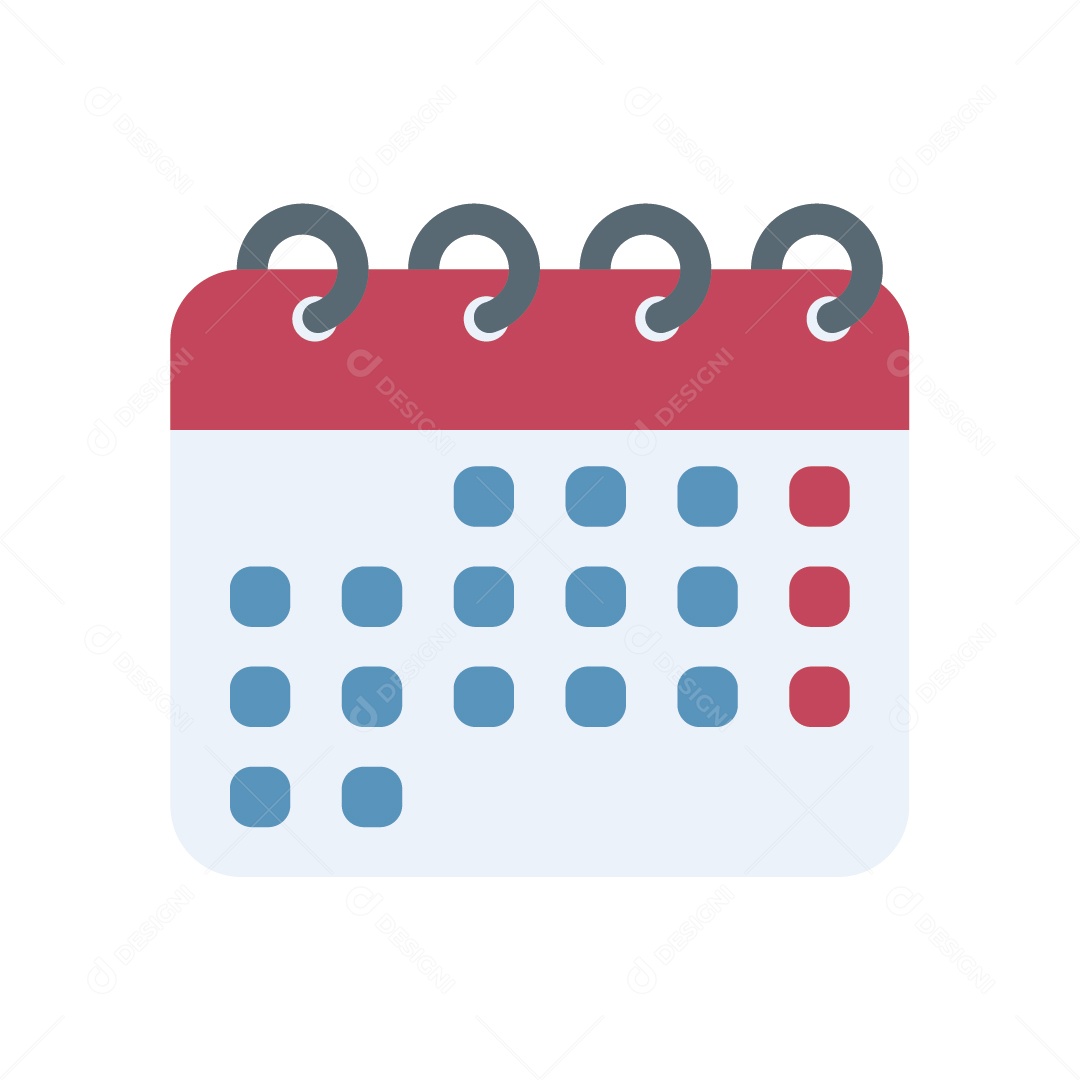 Ilustração de Calendário Marcado Vetor EPS